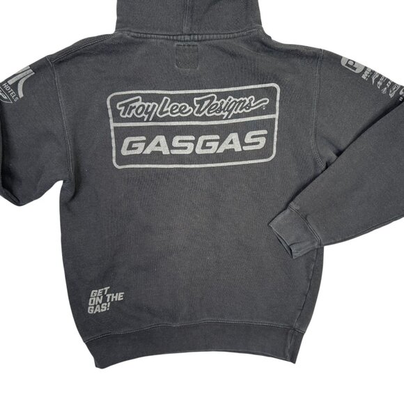 Troy Lee Designs Hoodie Mens Small S Black GasGas Racing Pullover Sweatshirt - Picture 5 of 7